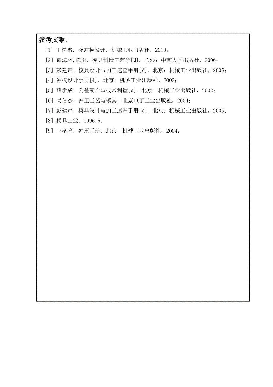 【2017年整理】C形件冲压工艺分析与模具设计开题报告_第4页