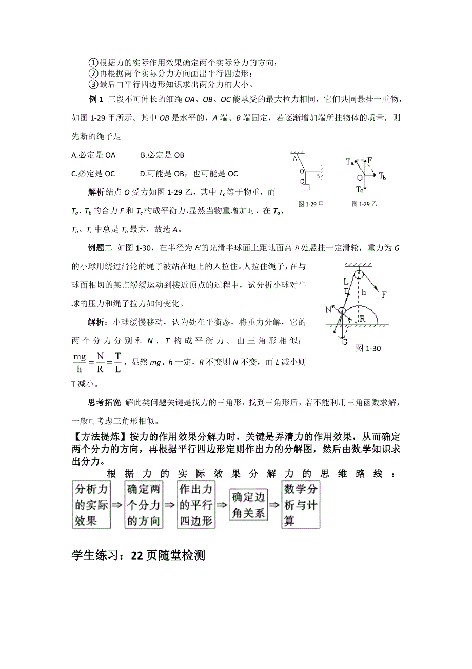 【2017年整理】力的合成与分解教师版_第4页