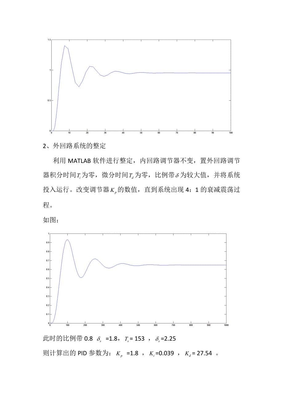 【2017年整理】串级控制系统整定实验报告_第5页