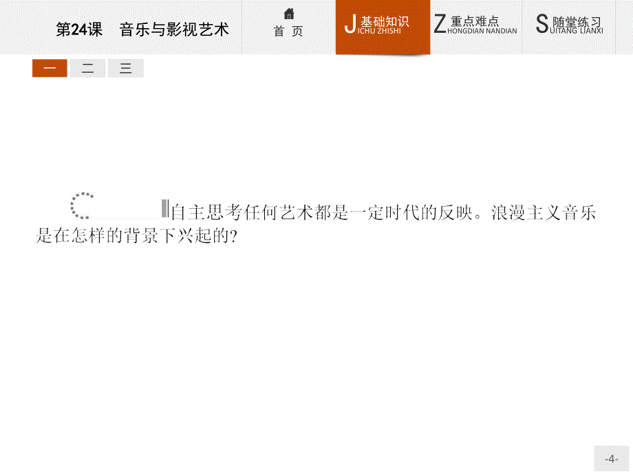 【测控设计】2015-2016学年高二历史人教版必修3课件：8.24 音乐与影视艺术 _第4页