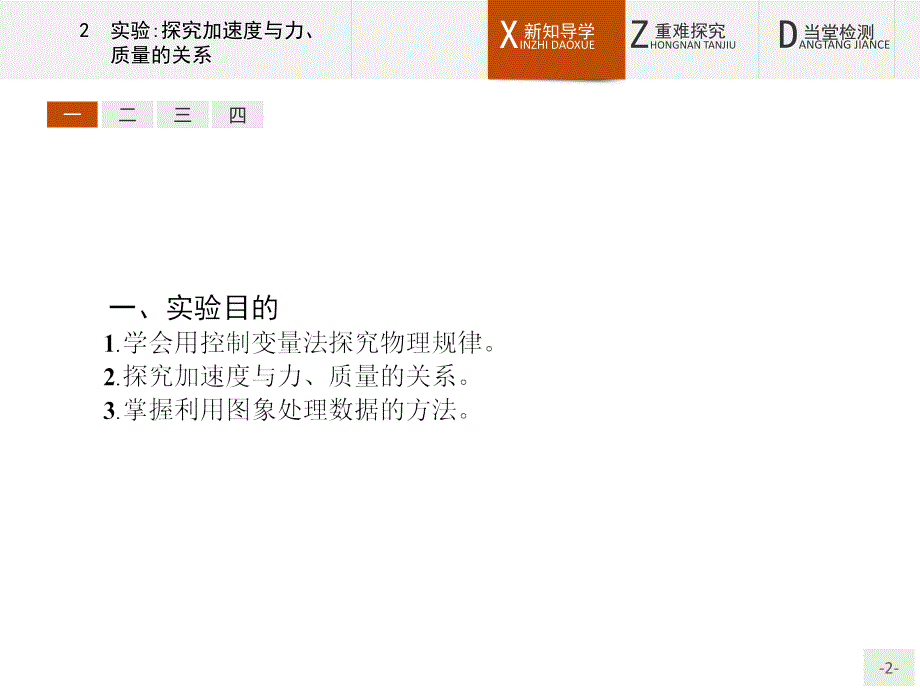 【课堂设计】2015-2016学年高一物理人教版必修1课件：4.2 实验：探究加速度与力、质量的关系 _第2页