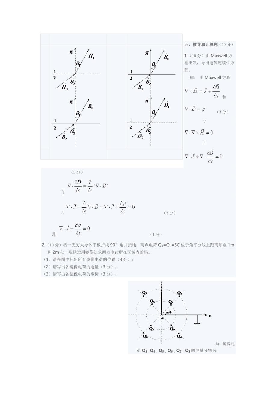 【2017年整理】安徽理工大学电磁场与电磁波期末考试试题_第4页