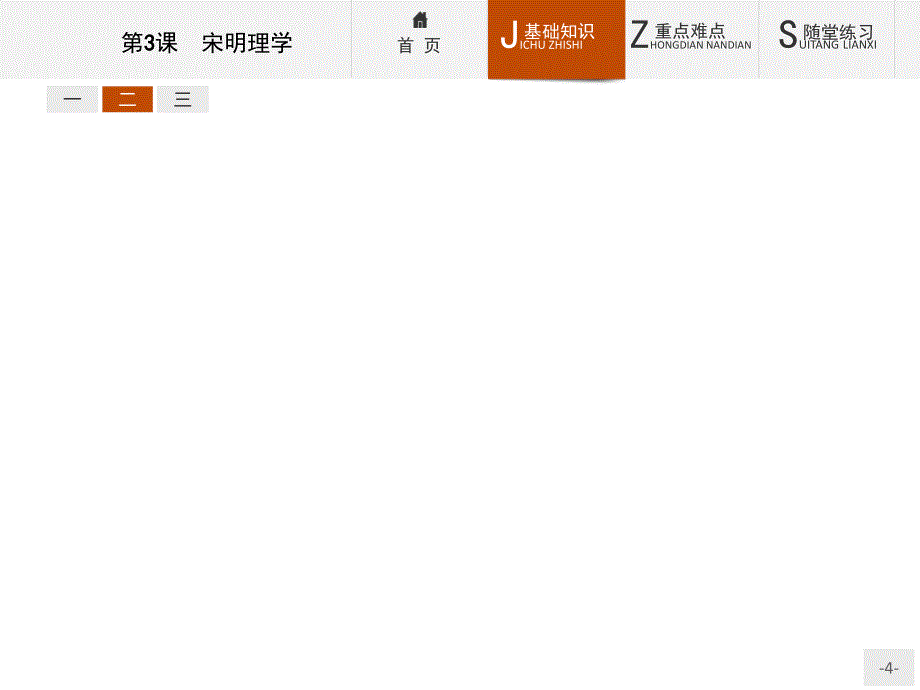 【测控设计】2015-2016学年高二历史人教版必修3课件：1.3 宋明理学 _第4页