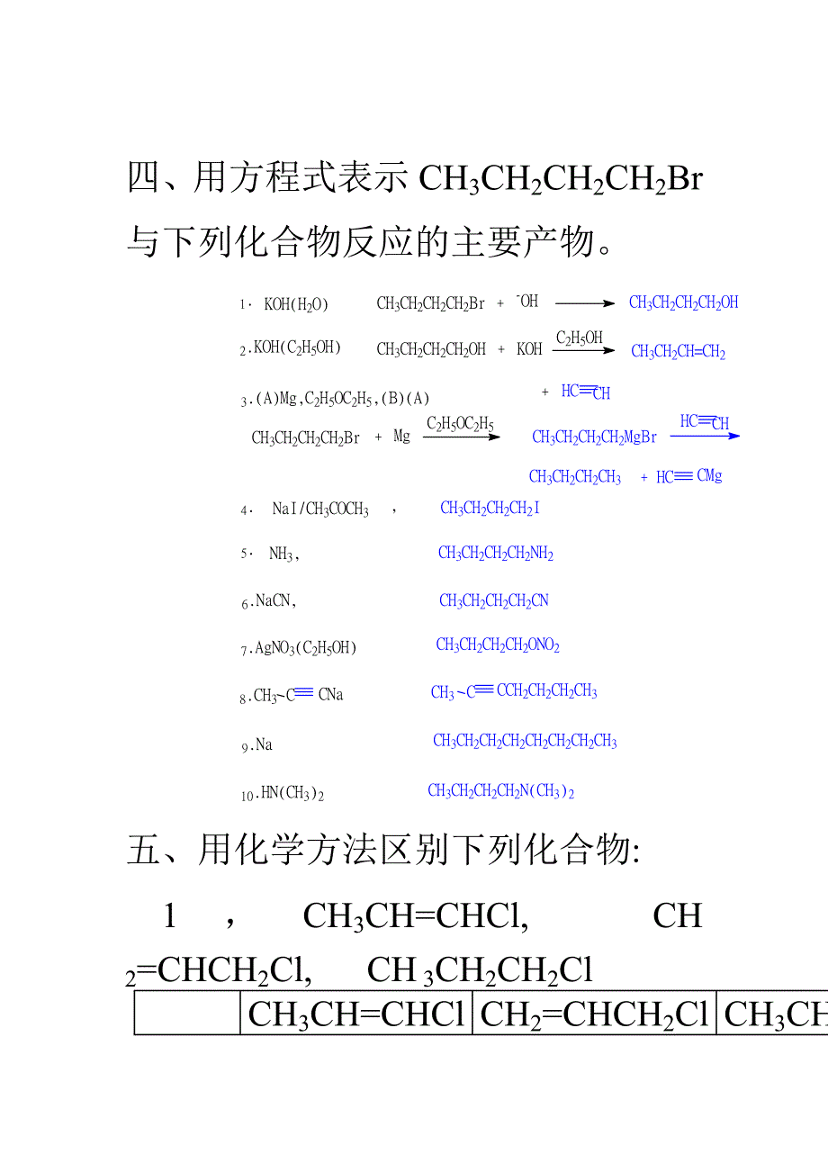 【2017年整理】有机第九章课后答案_第4页