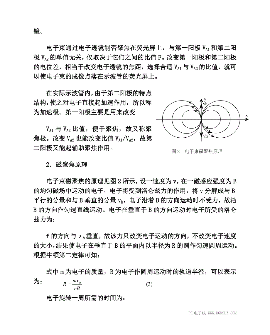 【2017年整理】实验二十三电子射线的电聚焦与磁聚焦_第2页