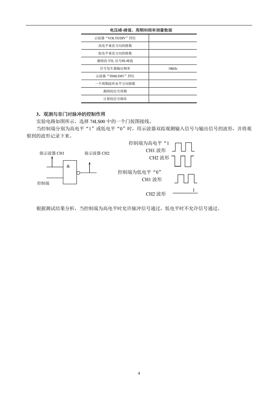 【2017年整理】基本门电路逻辑功能的测试_第4页