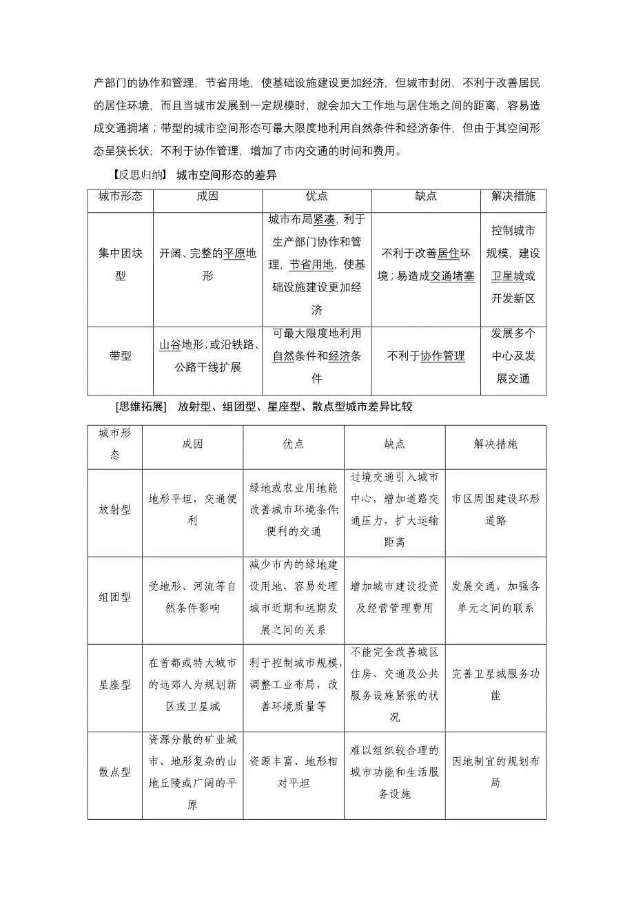 【新步步高】2015-2016学年高二地理人教版选修4学案：第二章 第一节 城市空间形态及变化 Word版含答案_第4页