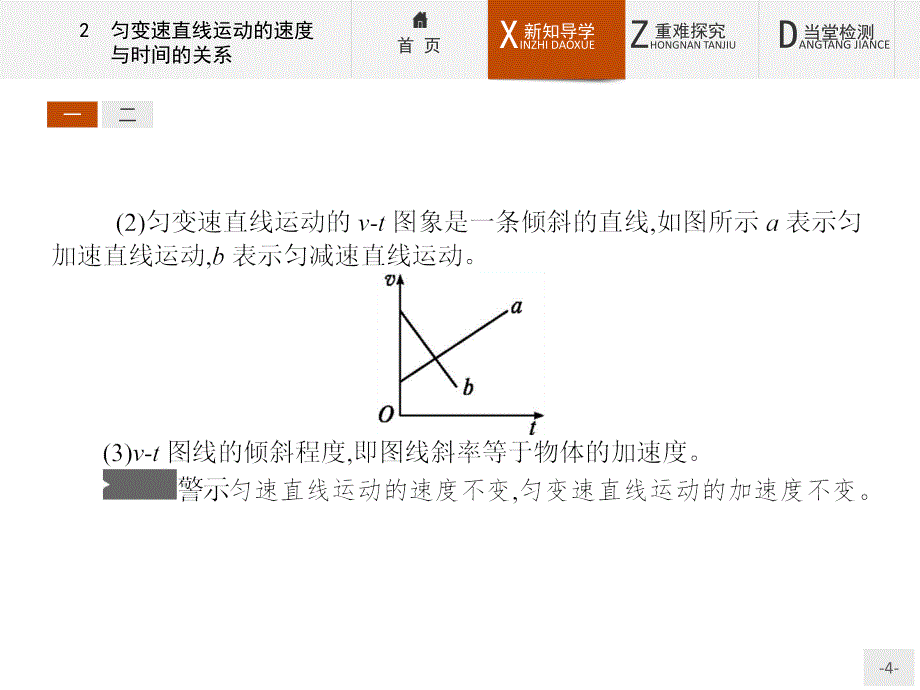 【课堂设计】2015-2016学年高一物理人教版必修1课件：2.2 匀变速直线运动的速度与时间的关系 _第4页