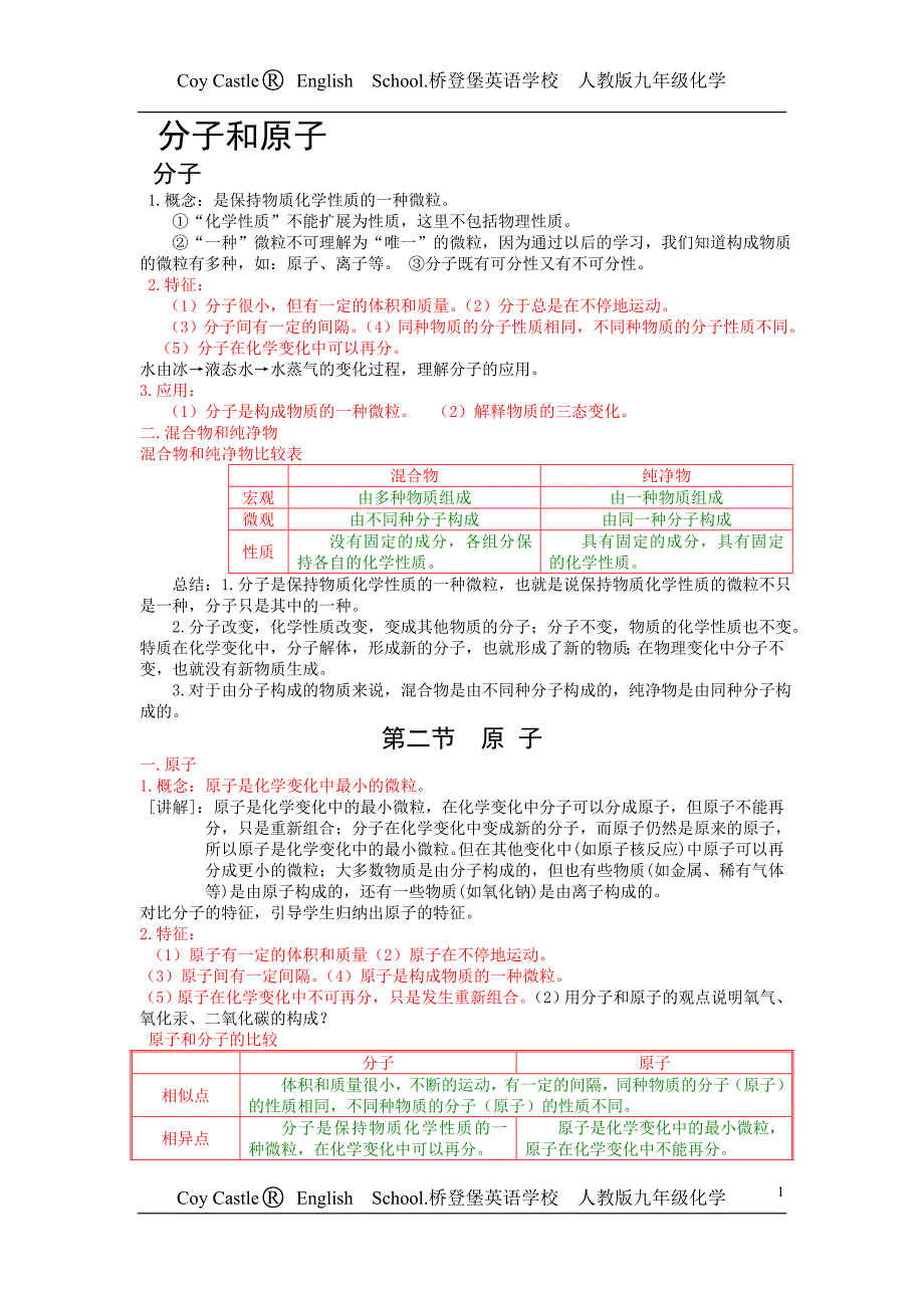 【2017年整理】中考分子原子离子元素详解与试题(1)_第1页