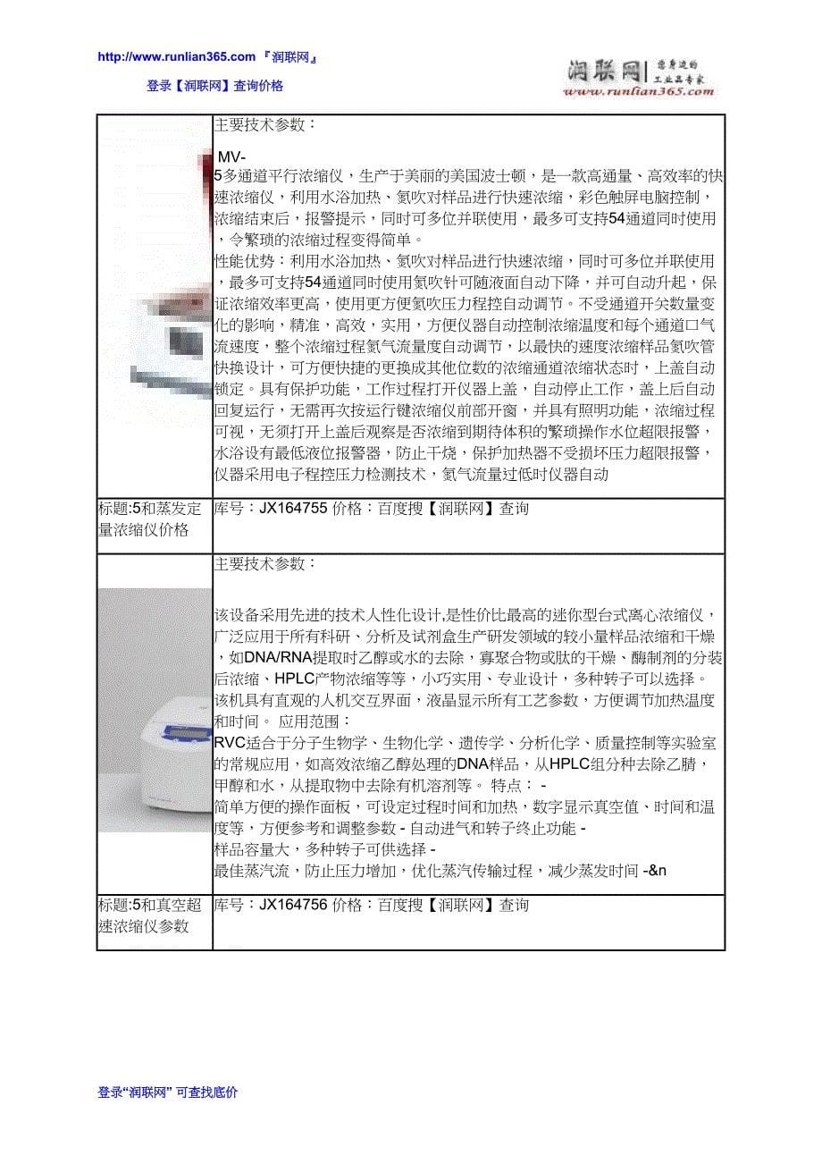 【2017年整理】AccuVap和快速溶剂蒸发系统Rocket价格_第5页