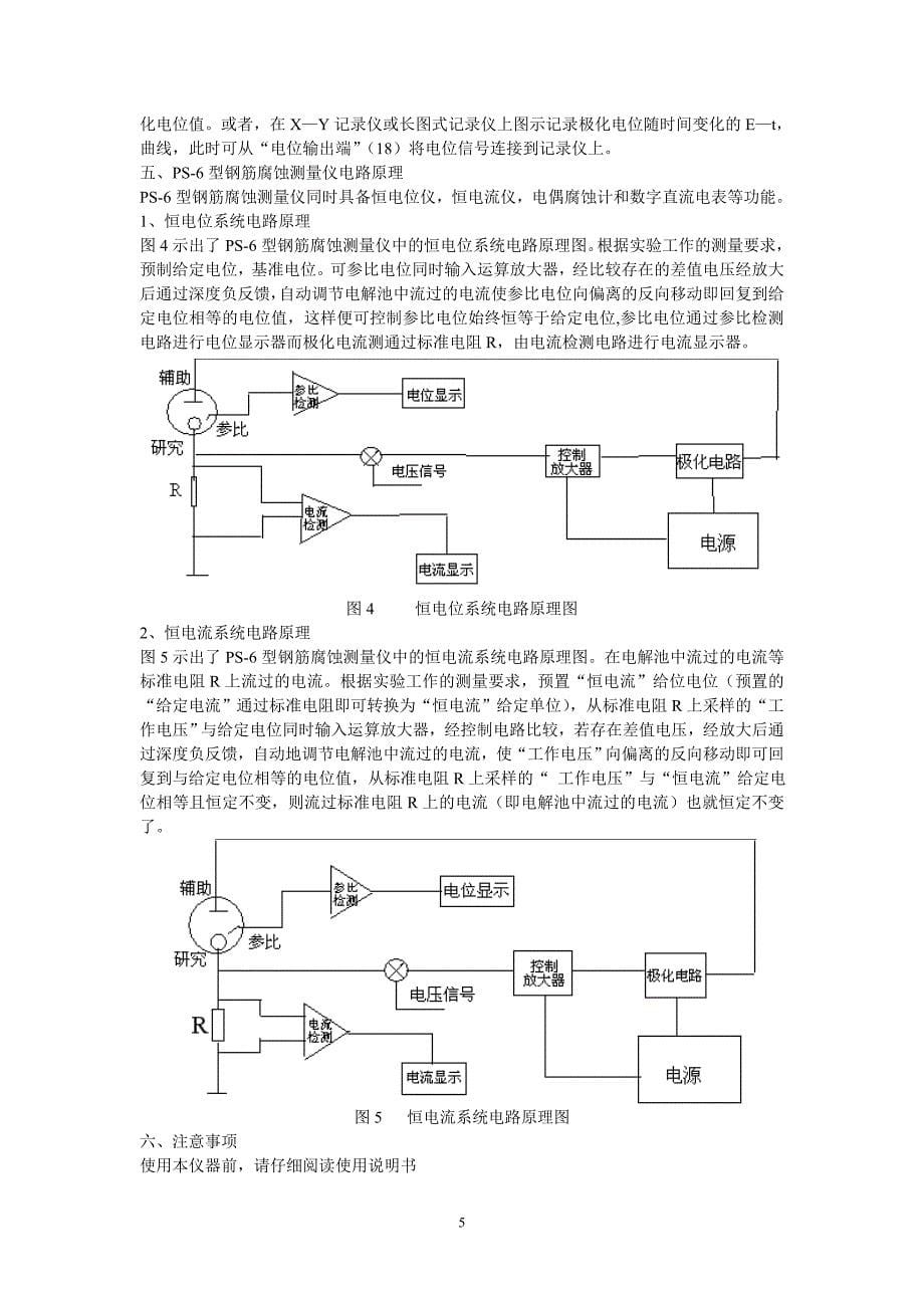 【2017年整理】PS-6型钢筋锈蚀仪说明书_第5页