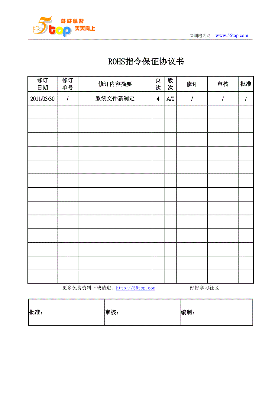 【2017年整理】ROHS指令保证协议书_第1页