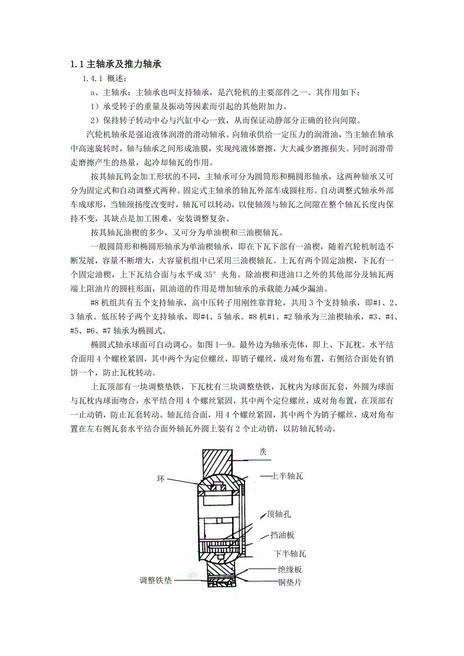 【2017年整理】N220-12.75-535-535型汽轮机本体-1.4主轴承及推力轴承_第1页