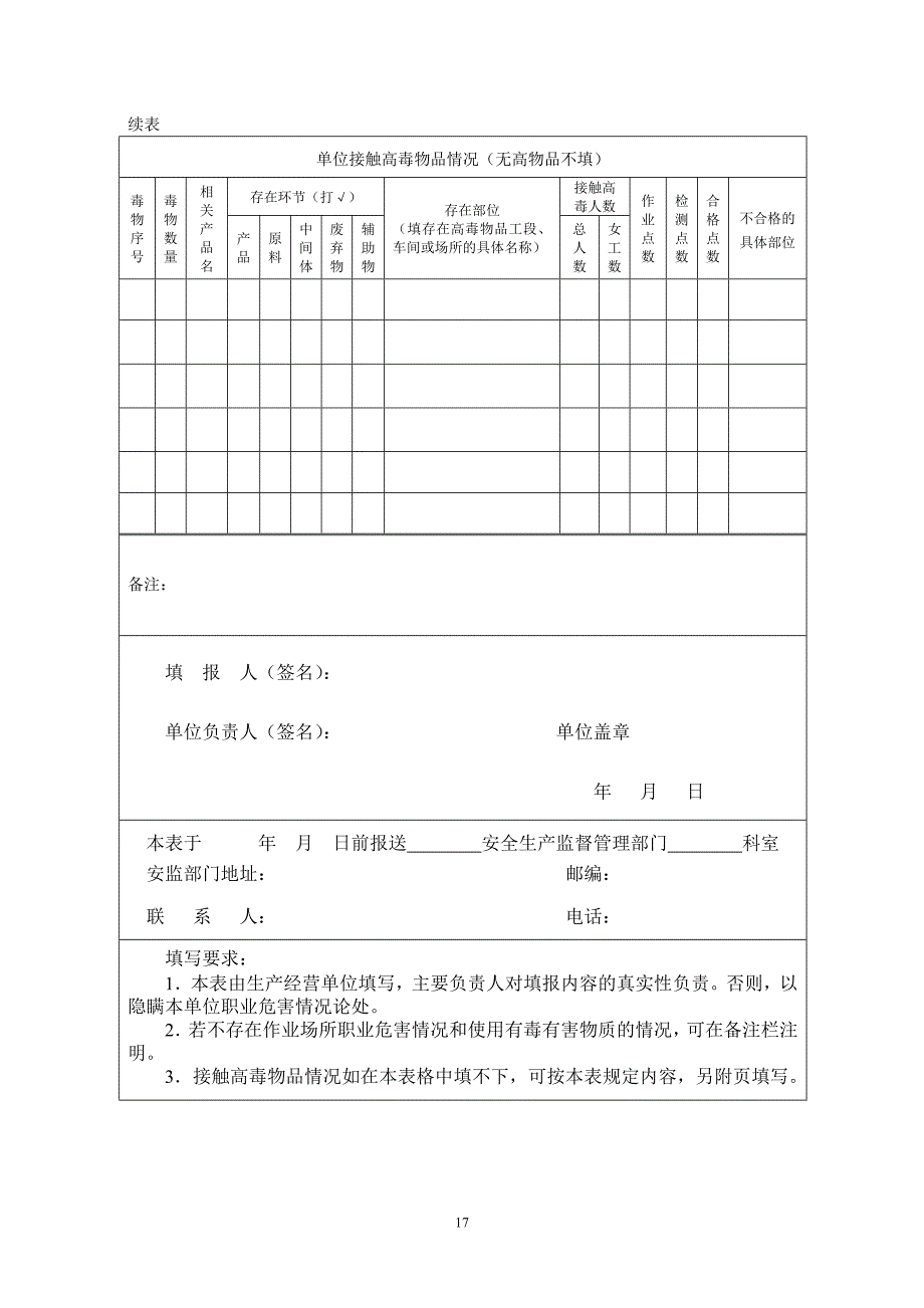 【2017年整理】安检职业危害调查表附件_第4页