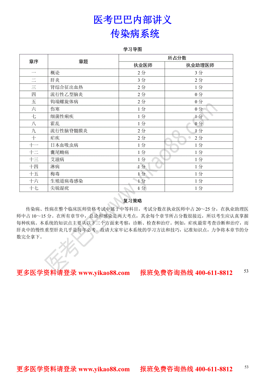 医考巴巴内部讲义传染病系统_第1页