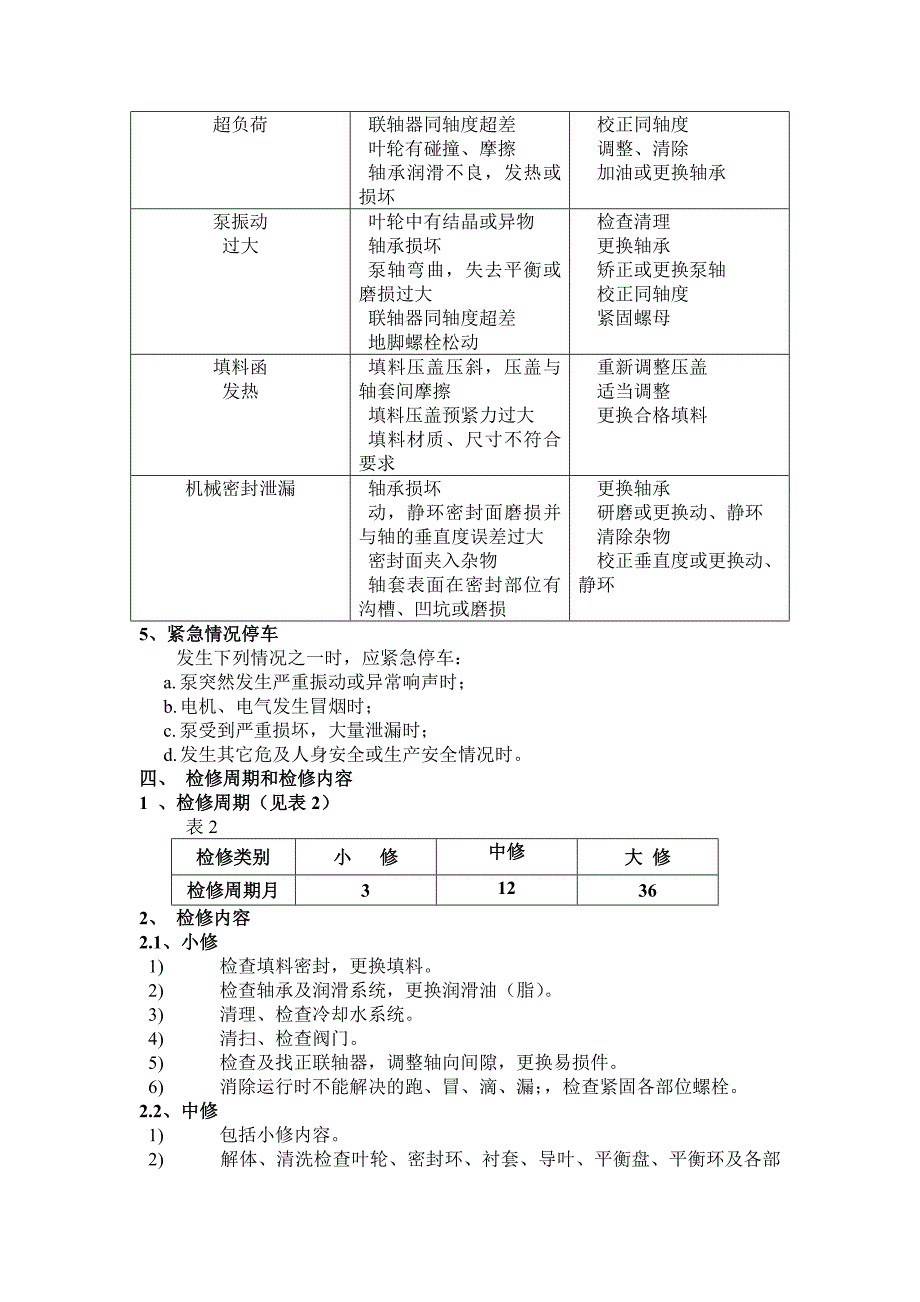 【2017年整理】锅炉给水多级离心泵维护检修规程_第3页