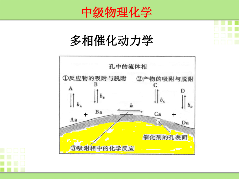 中级物理化学教程-多相催化动力学_第1页