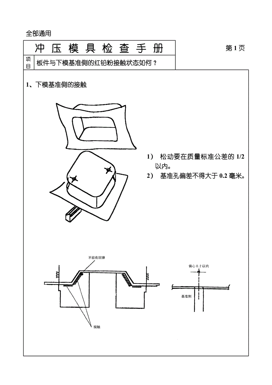 【2017年整理】冲压模具检查手册_第1页