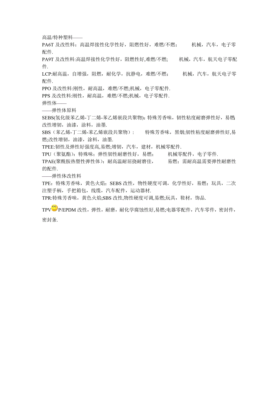 【2017年整理】常用塑胶原料种类特性及用途简介如下_第2页