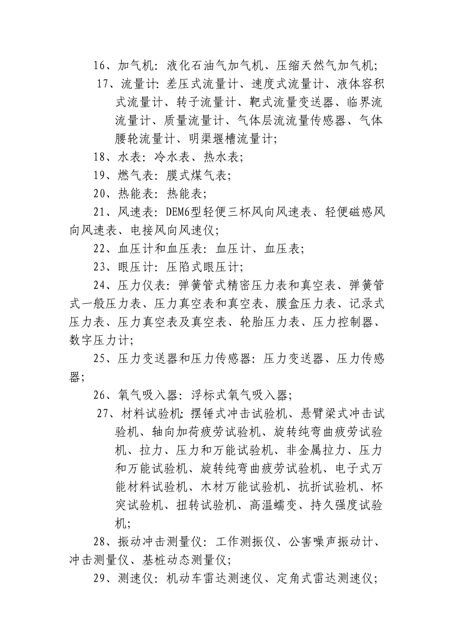 【2017年整理】国家重点管理的计量器具_第2页