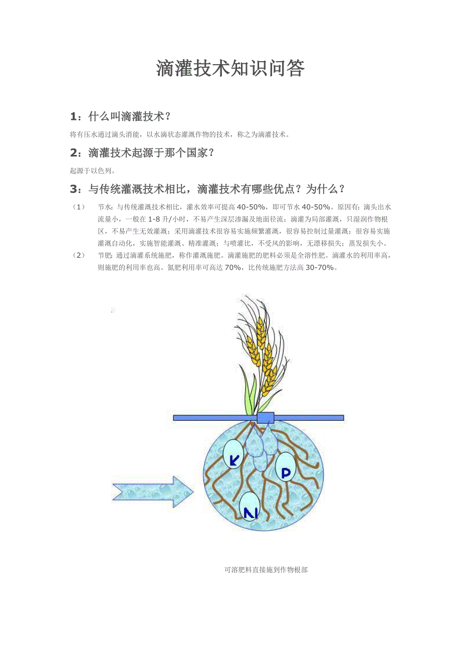 【2017年整理】滴灌技术知识问答_第1页