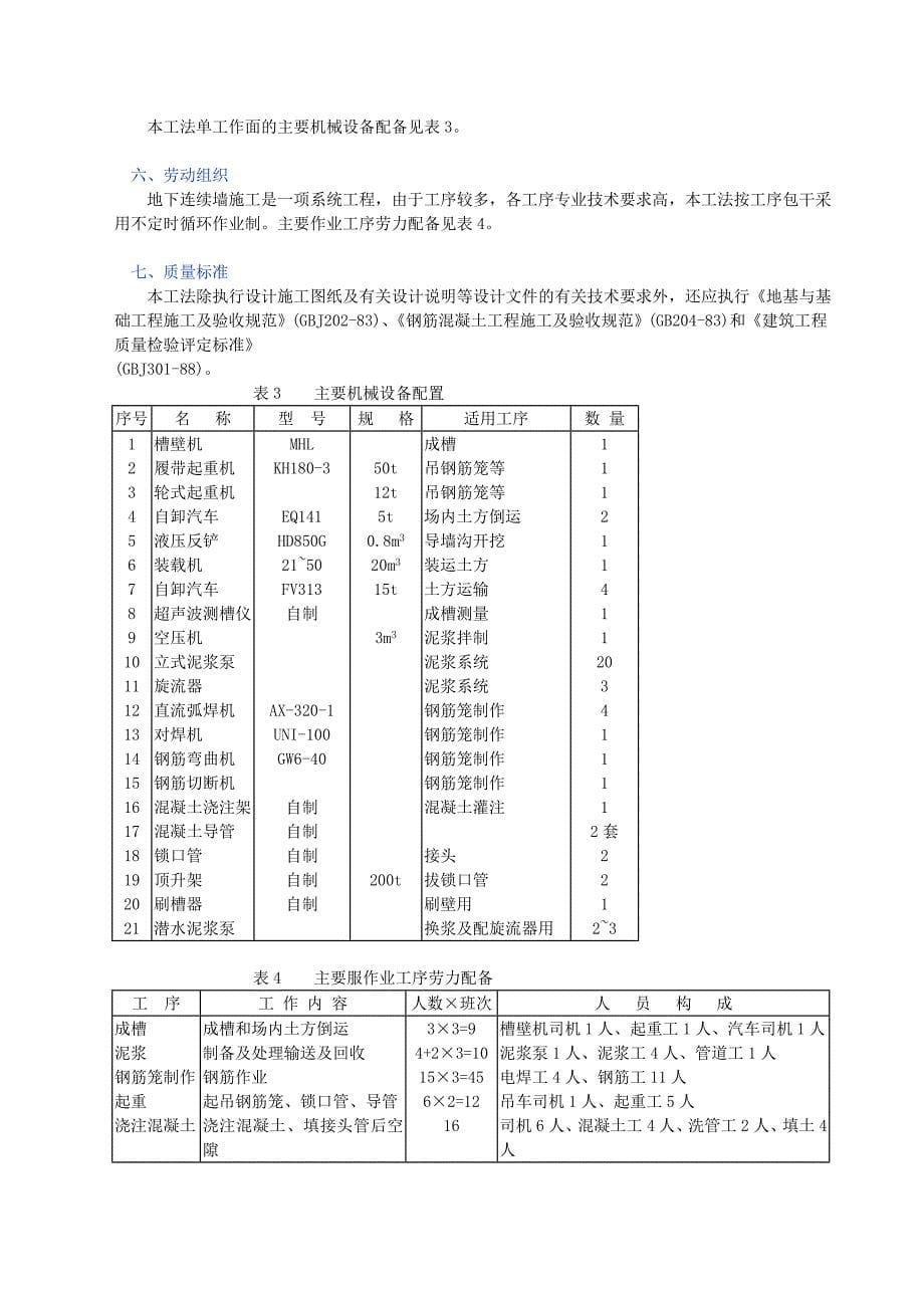 【2017年整理】地下连续墙导板抓斗工法_第5页