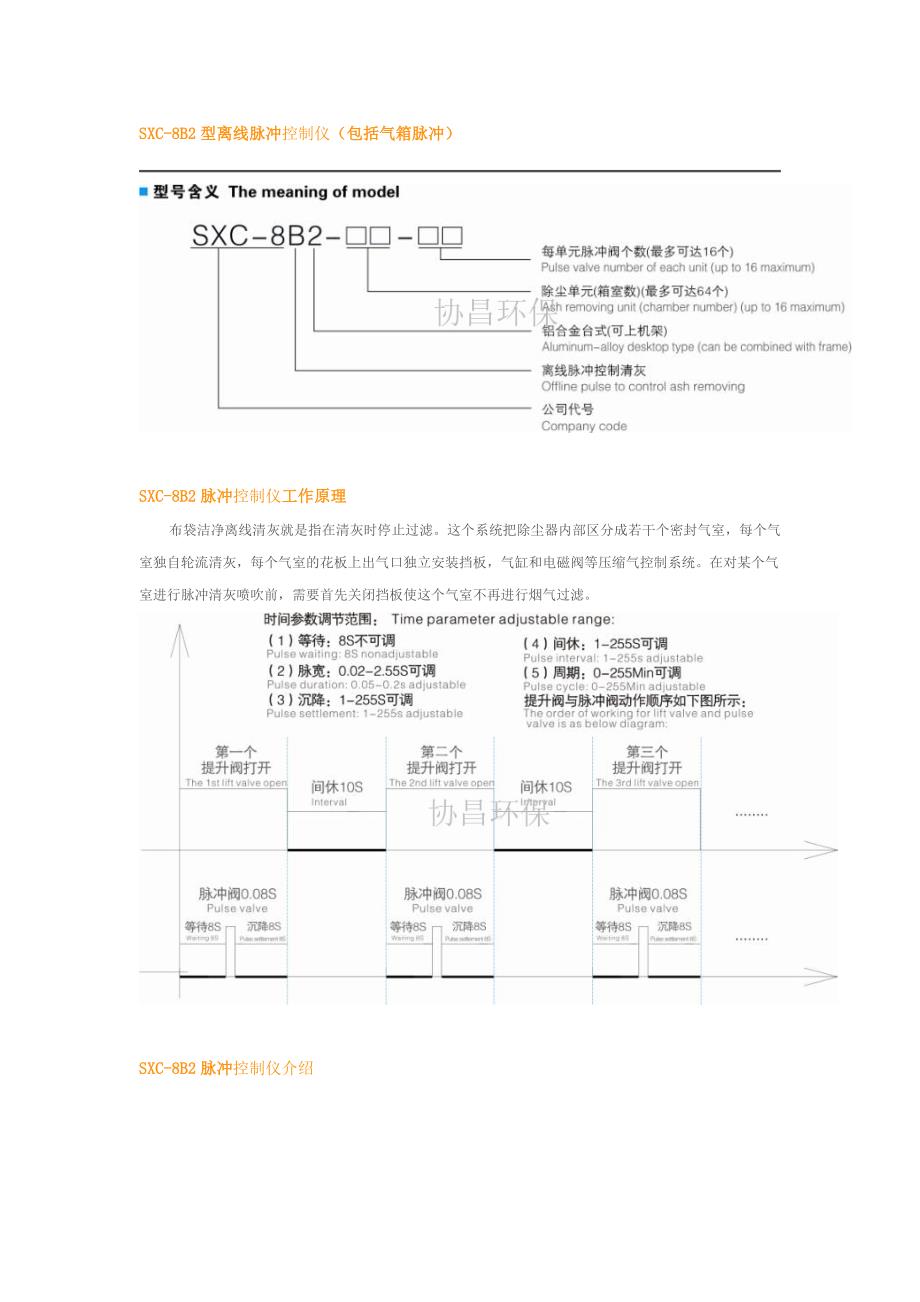 【2017年整理】电脑脉冲控制仪SXC-8B2型的工作原理和参数指标_第1页