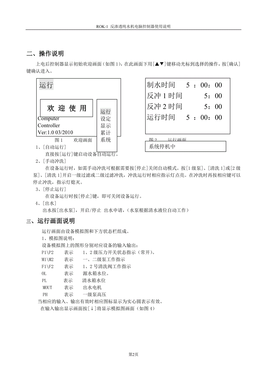 【2017年整理】反渗透控制系统说明书_第2页