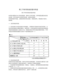 【2017年整理】第三节体育场地的基本构造