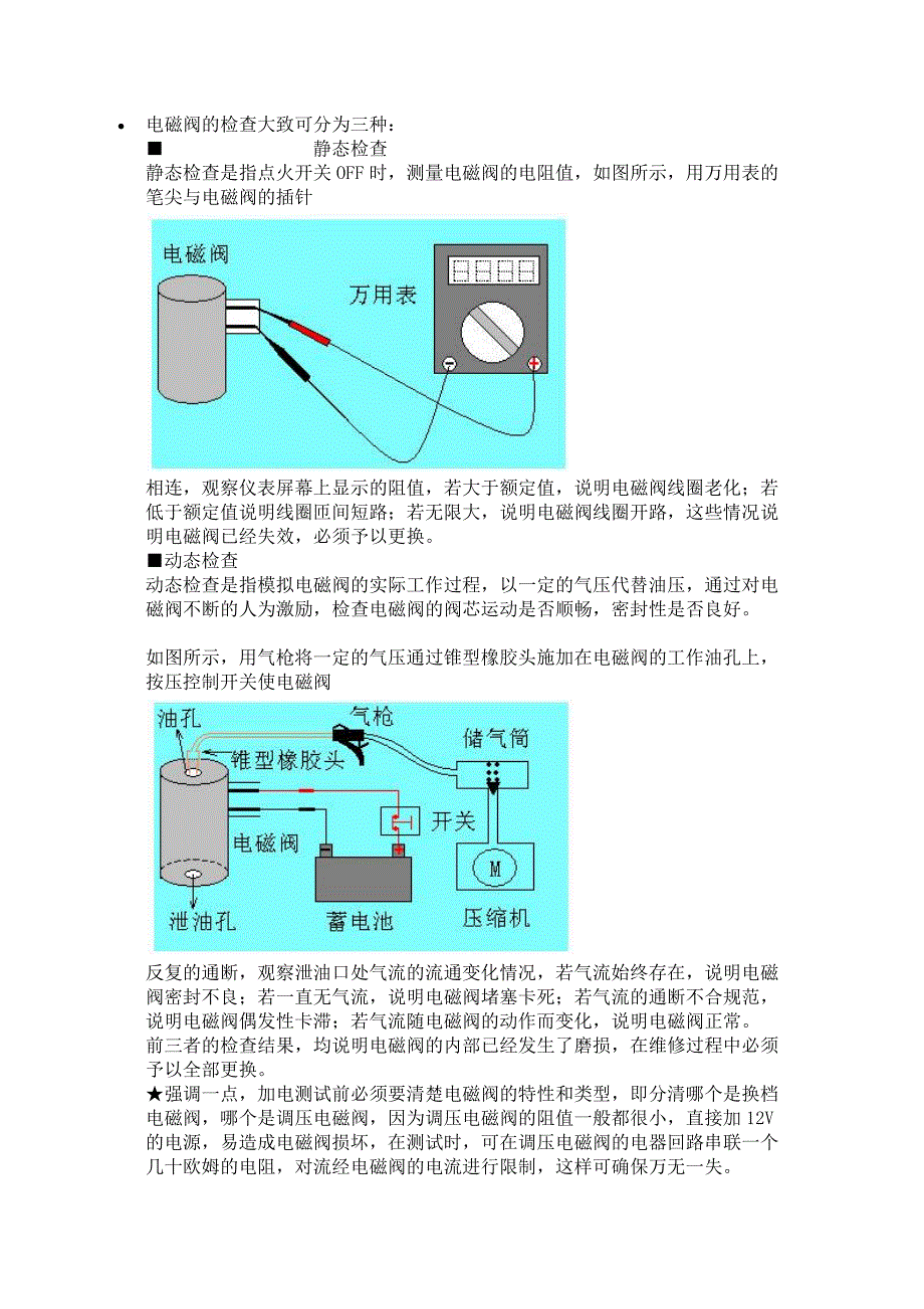 【2017年整理】电磁阀的检查大致可分为三种_第1页