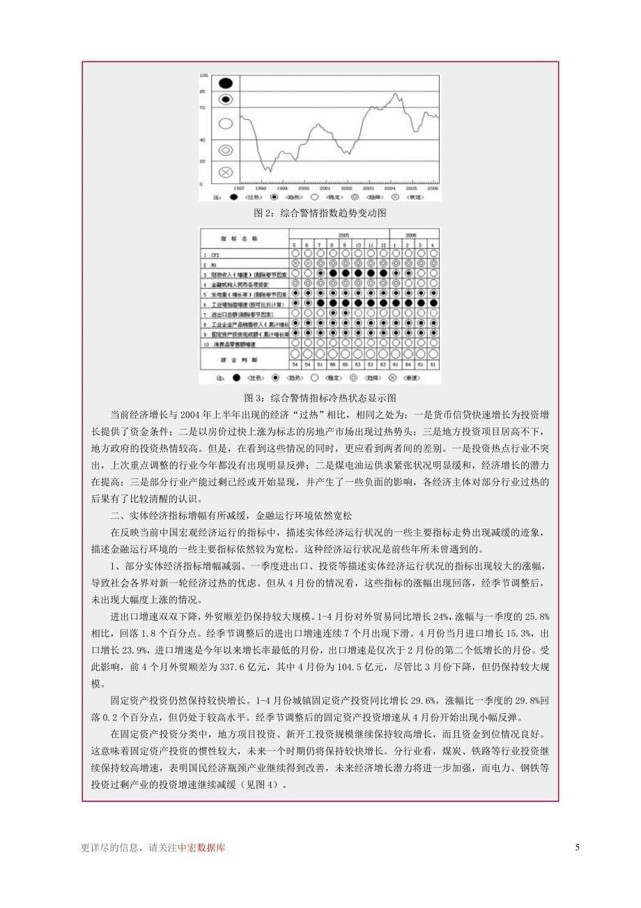 宏观总览周刊2006年第20期-宏观经济并未出现过热迹象等_第5页