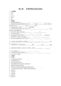 【2017年整理】第三章 护理学的基本理论