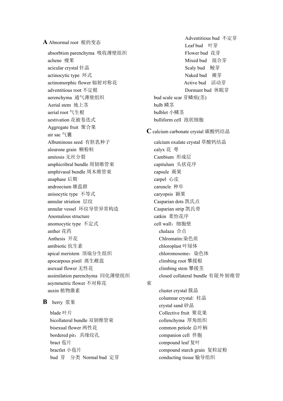 【2017年整理】药用植物学字典_第1页