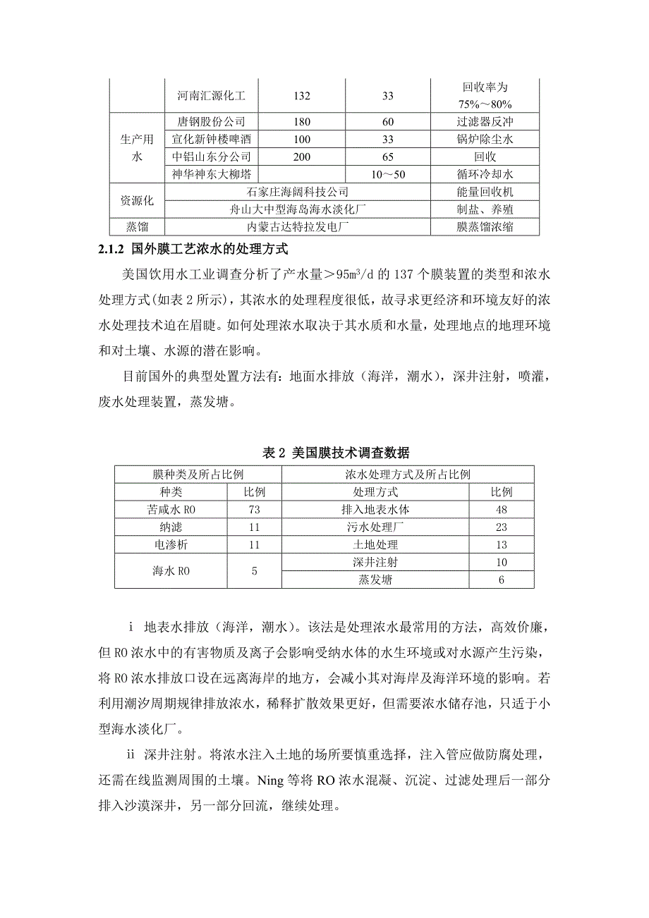 【2017年整理】膜法&蒸发“浓水零排放处理技术_第3页