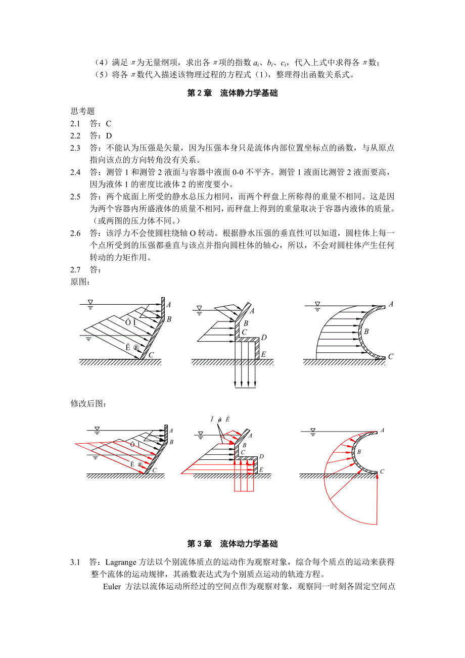 【2017年整理】流体力学第1～5章思考题解答_第2页