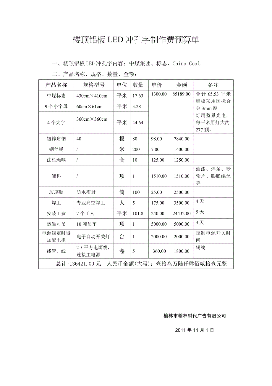 【2017年整理】楼顶mn字制作合同(最终)_第1页