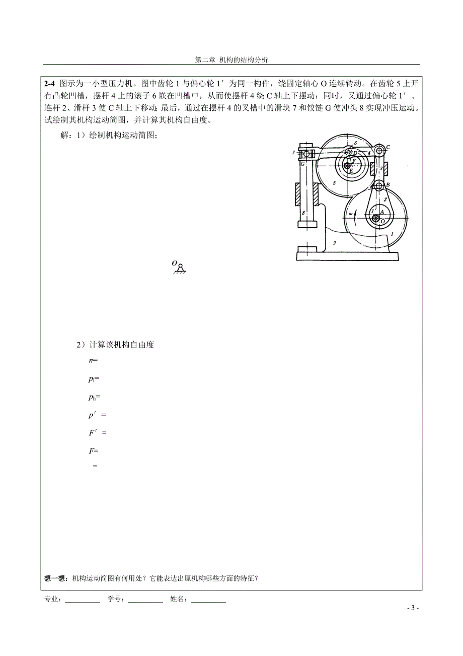 【2017年整理】机械原理作业_第3页