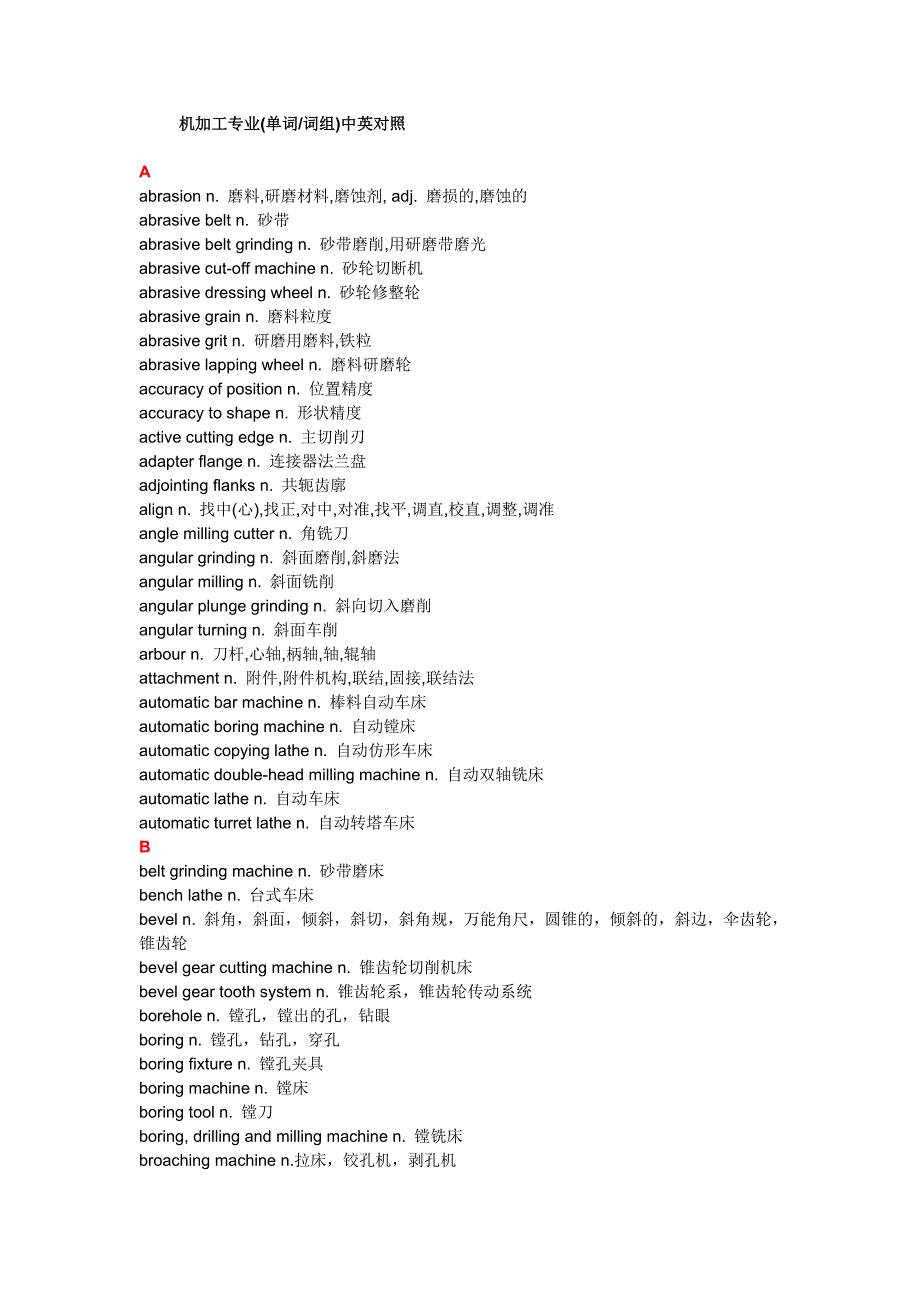 【2017年整理】机加工中英对照_第1页