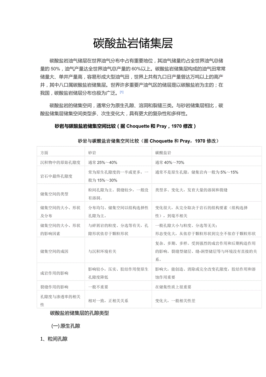 【2017年整理】碳酸盐岩储集层_第1页