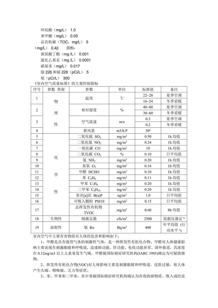 【2017年整理】水质常规指标及限值_第5页