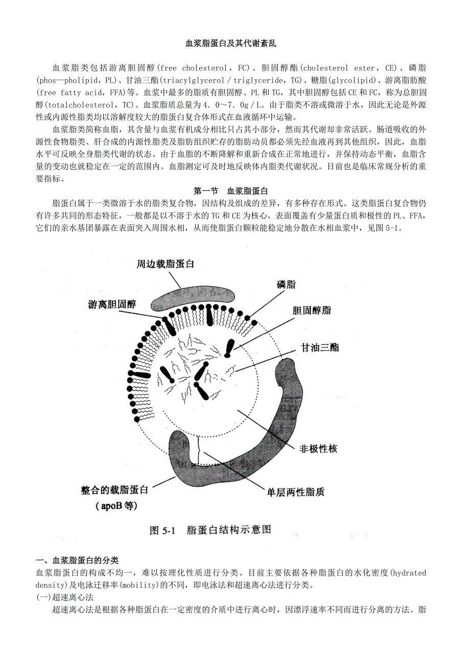 【2017年整理】血浆脂蛋白及其代谢紊乱_第1页