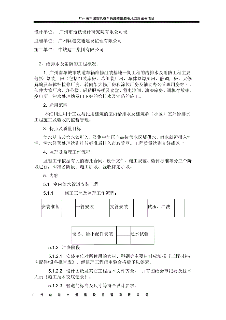 【2017年整理】南车综合楼二次精装修给排水及消防监理细则_第4页