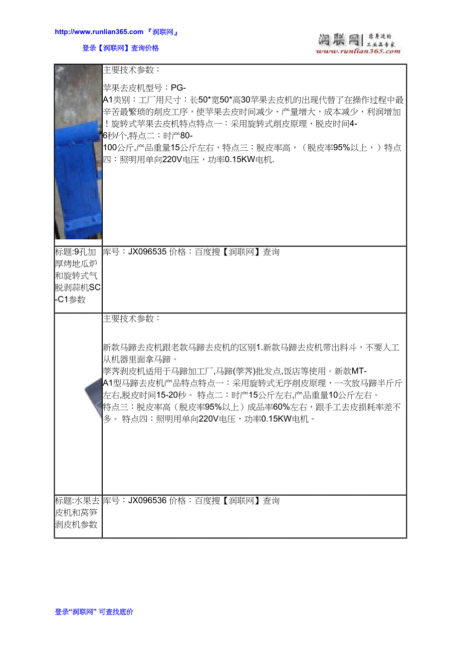 【2017年整理】烤地瓜炉和大型剥皮机价格_第4页