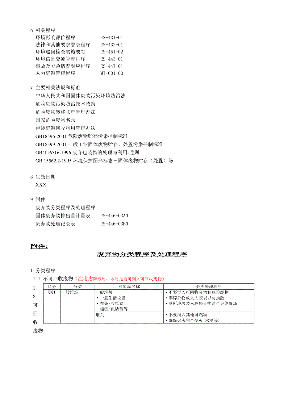 【2017年整理】某电子厂环境管理体系文件：废弃物处理程序_第3页