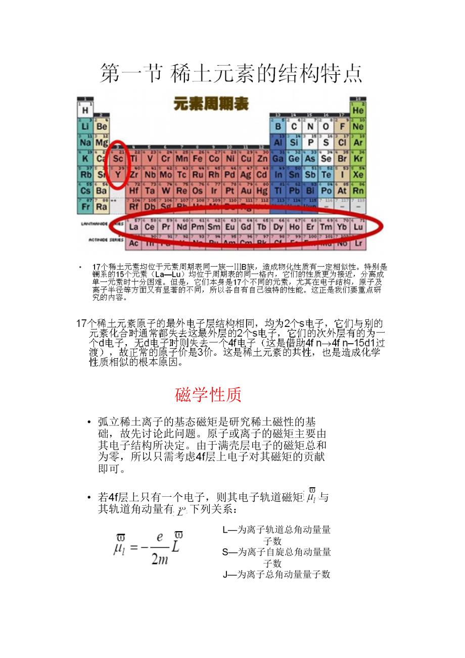 【2017年整理】稀土金属的电子层结构和磁性来源_第3页