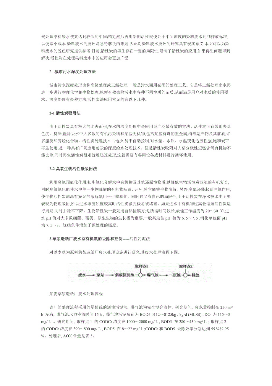 【2017年整理】活性炭废水处理的应用_第2页