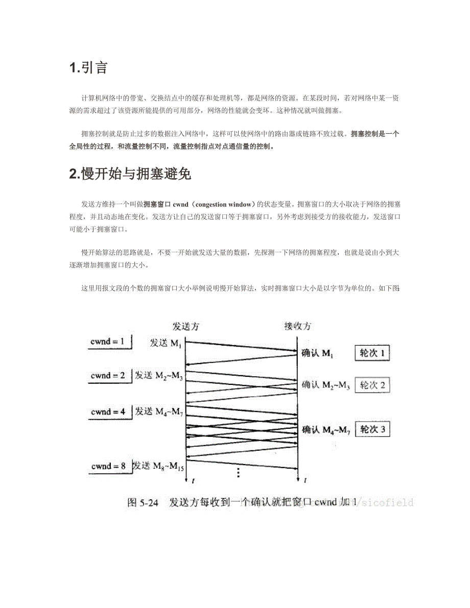 【2017年整理】慢开始和拥塞避免_第1页