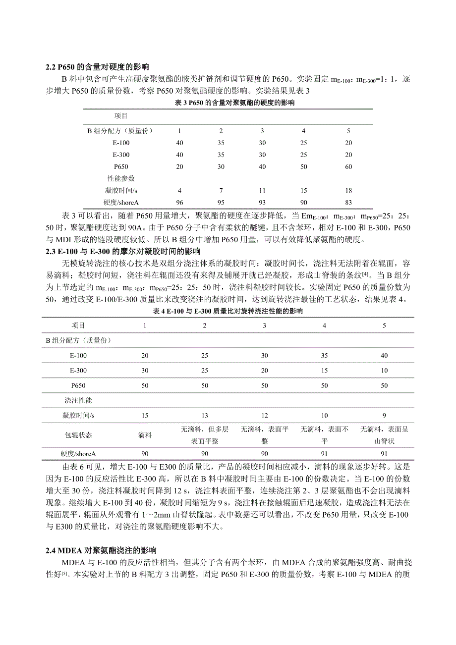 【2017年整理】聚氨酯无模旋转浇注料的研制_第3页