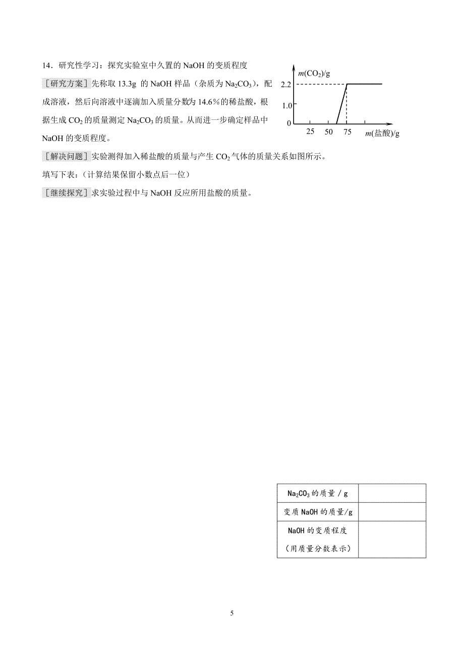 【2017年整理】碱及碱的性质基础练习_第5页