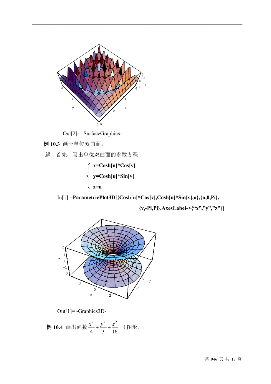 【2017年整理】用Mathematica求偏导数与多元函数的极值_第4页